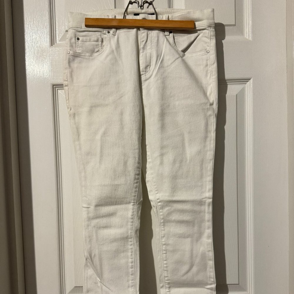 Ann Taylor, White Skinny Jeans, Size 6P